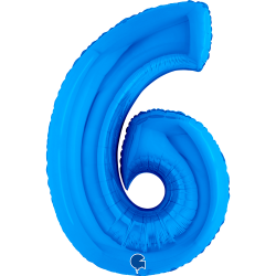 Ballon Chiffre 6 bleu...