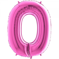 Ballon Chiffre 0 Fushia 1m...