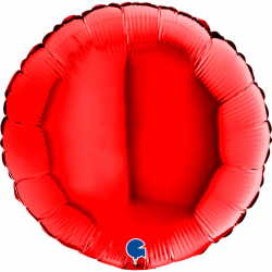 Ballon Rond rouge brillant...