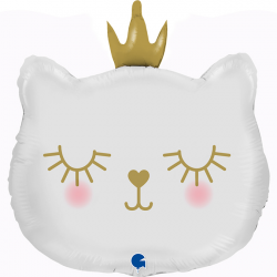 Ballon Chat blanc avec...