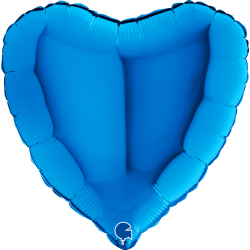 Ballon coeur bleu brillant...
