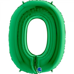 Ballon Chiffre 0 Vert 1m...