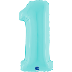Ballon Chiffre 1 bleu...