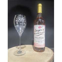 FLUTE - 80 ans (22cm 28cl)