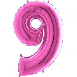 Ballon Chiffre 9 Fushia 1m...