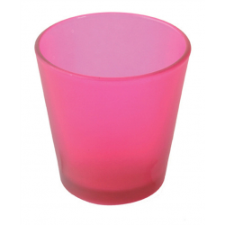 BOUGEOIR - Fushia (en verre...