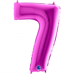 Ballon Chiffre 7 violet/...