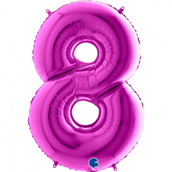 Ballon Chiffre 8 violet/...