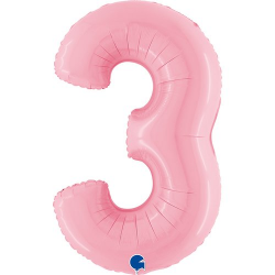 Ballon Chiffre 3 rose...
