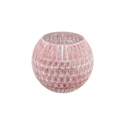 BOUGEOIR - Art déco rose et...
