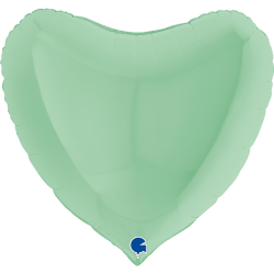 Ballon Coeur vert pastel...