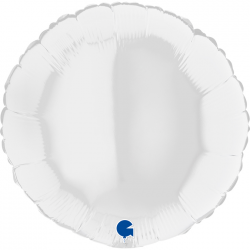 Ballon Rond blanc brillant...