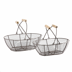 PANIER - Fer effet rouille...