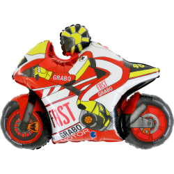 Ballon Moto GP rouge 74cm...