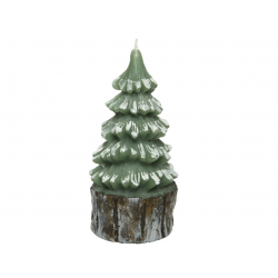 BOUGIE - Sapin enneigé sur...