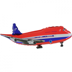 Ballon Avion bleu  95cm...