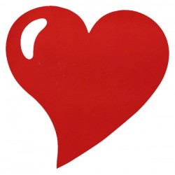 SET DE TABLE - Coeur rouge...