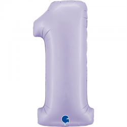Ballon Chiffre 1 parme 1m...