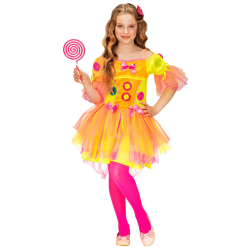 CLOWN - Robe néon 4/5 ans...