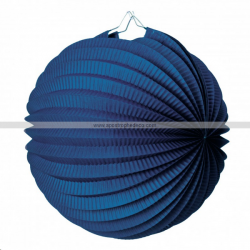 LAMPION ROND/BOULE -  Bleu...