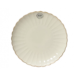 ASSIETTE  - Blanche avec...