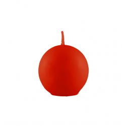 BOUGIE - Boule/ronde rouge...