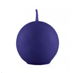 BOUGIE - Boule/ronde bleu...