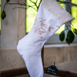CHAUSSETTE DE NOEL - En lin