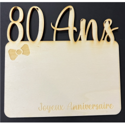 Carte bois - 15/15cm - 80...