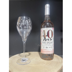 FLUTE - 40 ans (22cm 28cl)