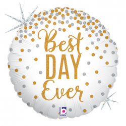 Ballon Best Day Ever rond...