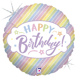 Ballon Happy birthday rond...