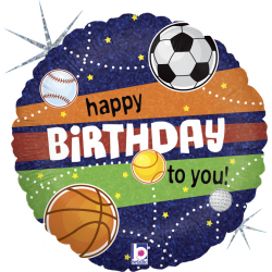Ballon Happy birthday rond...