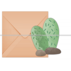 INVITATION - Lama et cactus...