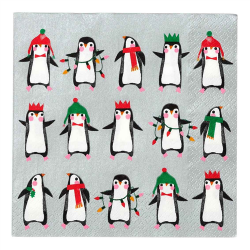 SERVIETTE - Pingouin x 20...