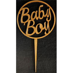 TOPPER - Baby boy (en bois...