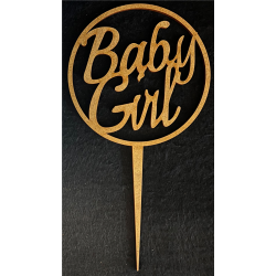 TOPPER - Baby girl (en bois...