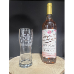 VERRE À BIÈRE - 50 ans (en...