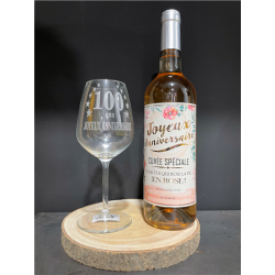 VERRE A VIN - 100 ans (20cm...
