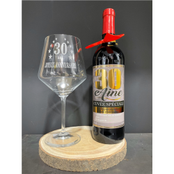 VERRE A VIN - 30 ans (24cm...