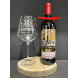 VERRE A VIN - 50 ans (24cm...