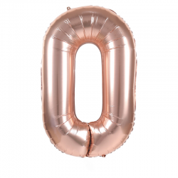 Ballon Chiffre 0 Rose Gold...