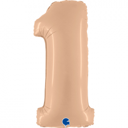 Ballon Chiffre 1 Nude 1m...