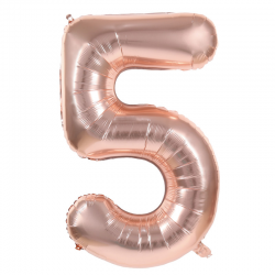 Ballon Chiffre 5 Rose Gold...