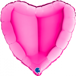 Ballon Coeur fushia 46cm...