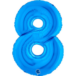 Ballon Chiffre 8 bleu...