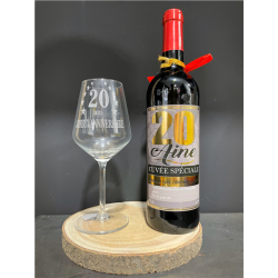 VERRE A VIN - 20 ans (20cm...