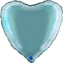 Ballon Coeur bleu ciel...