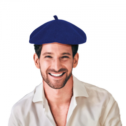 CHAPEAU - Béret bleu/basque...