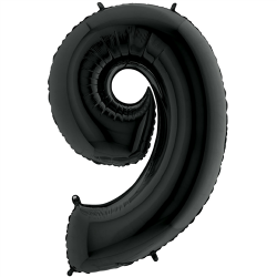 Ballon Chiffre 9 noir 1m...